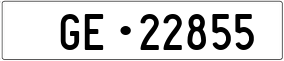 Trailer License Plate